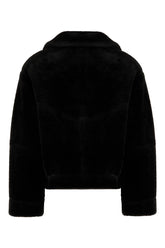 Black reversible eco fur coat -  | Wise