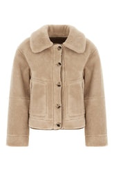 Cappuccino reversible eco fur coat -  | Wise