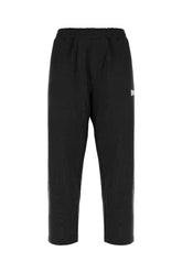 Black cotton blend joggers -  | Wise