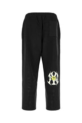 Black cotton blend joggers -  | Wise