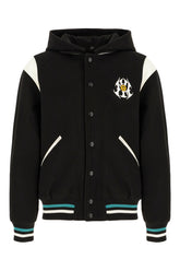 Multicolor polyester padded bomber jacket -  | Wise
