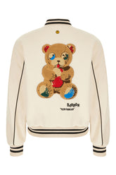Multicolor polyester padded bomber jacket -  | Wise