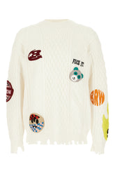 Maglione in misto acrilico bianco -  | Wise