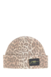 Printed wool blend beanie hat -  | Wise