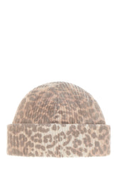 Printed wool blend beanie hat -  | Wise