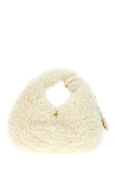 Borsa a mano in eco pelliccia avorio -  | Wise