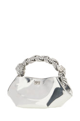 Borsa a mano in simil pelle argento -  | Wise