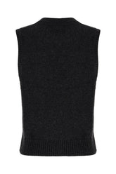 Gilet in misto lana ardesia -  | Wise