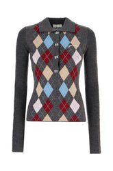 Cardigan in lana multicolor -  | Wise