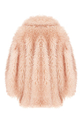 Pink eco fur coat -  | Wise