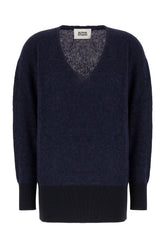 Maglione in misto nylon blu notte -  | Wise
