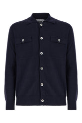 Midnight blue wool shirt -  | Wise