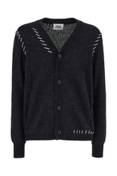 Slate nylon blend cardigan -  | Wise