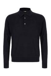 Midnight blue silk blend sweater -  | Wise