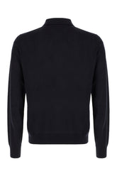 Midnight blue silk blend sweater -  | Wise