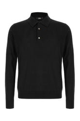Black silk blend sweater -  | Wise