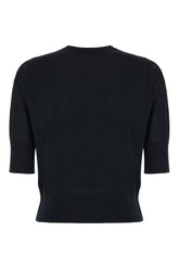 Maglione in misto seta nera -  | Wise