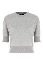 Maglione in misto seta grigia -  | Wise
