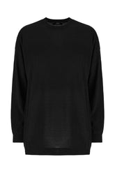 Maglione in misto seta blu notte -  | Wise
