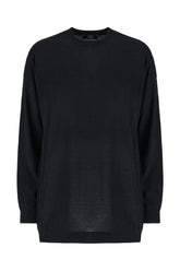 Maglione in misto seta nera -  | Wise
