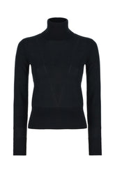 Maglione in misto seta nera -  | Wise