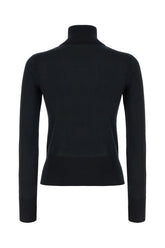 Maglione in misto seta nera -  | Wise