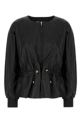 Giubbino in pelle nera -  | Wise