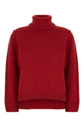 Maglione in misto cashmere rosso -  | Wise