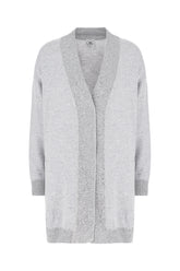 Cardigan in cashmere grigio -  | Wise