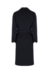 Midnight blue cashmere coat -  | Wise