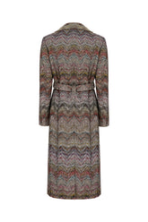 Multicolor viscose blend trench -  | Wise