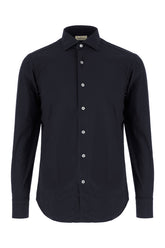 Camicia in nylon stretch blu notte -  | Wise