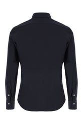 Camicia in nylon stretch blu notte -  | Wise