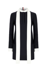Navy blue wool dress -  | Wise
