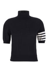 Midnight blue wool blend sweater -  | Wise