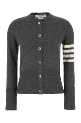 Dark grey cashmere cardigan -  | Wise