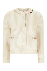 Ivory cashmere cardigan -  | Wise
