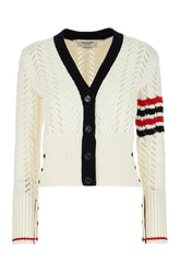 Ivory wool cardigan -  | Wise