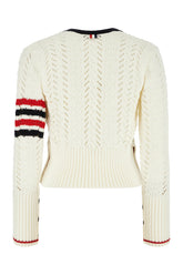 Ivory wool cardigan -  | Wise