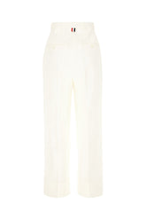 White cotton pants -  | Wise