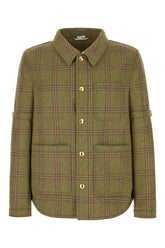 Embroidered wool shirt -  | Wise