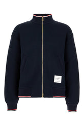 Navy blue cotton blend jacket -  | Wise