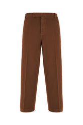 Brown cotton pants -  | Wise