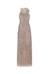 Antiqued pink laces long dress -  | Wise