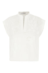 White polyester blend blouse -  | Wise