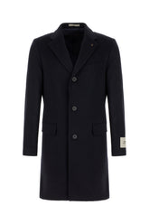 Midnight blue wool blend coat -  | Wise