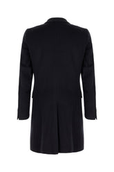 Midnight blue wool blend coat -  | Wise