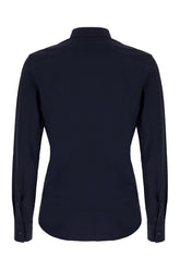 Midnight blue stretch nylon shirt -  | Wise