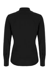 Black stretch nylon shirt -  | Wise