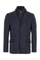 Navy blue polyester padded jacket -  | Wise